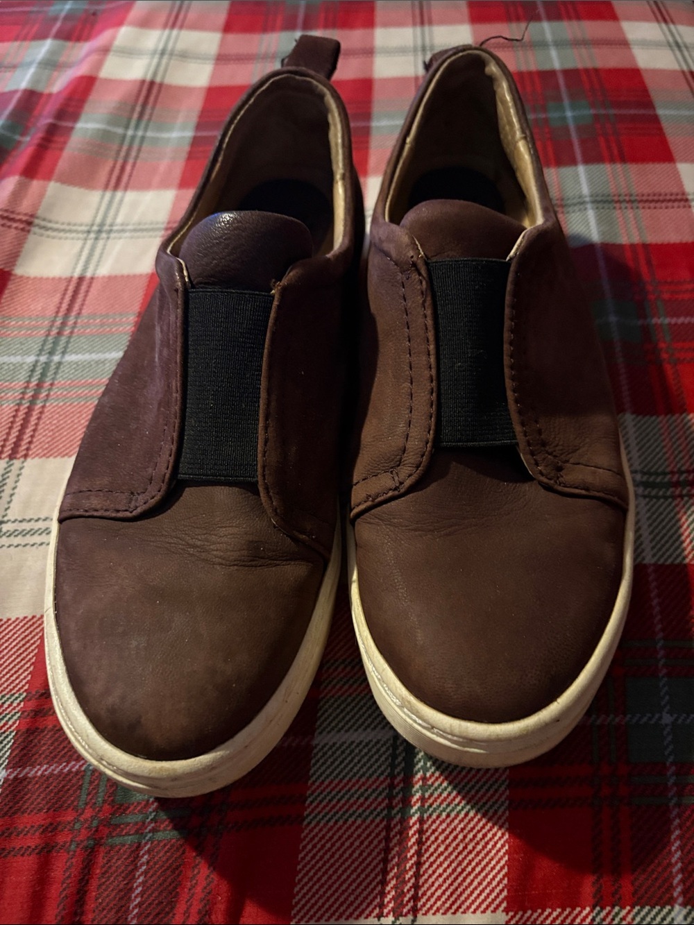 Sofft Women's Brown Slip-On Loafers with Elastic Panel